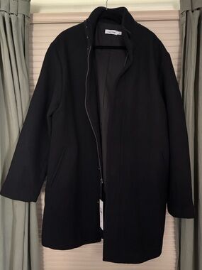 Calvin Klein Black Minimalist Coat